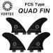 VORTEX ласты Quad ласты FCS соты core коврик отделка 4 шт. комплект retro Mini Symons черный серфинг доска для серфинга 