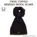  muffler FRED PERRY Fred Perry C9152 TWIN TIPPED MERINO WOOL SCARF.... мужской женский 