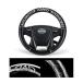  Garcon DAD HA212-01 D.A.D Royal steering wheel cover mono g ram leather black S silver embroidery 