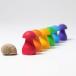  Гримм sRainbow Mushrooms Rainbow гриб из дерева игрушка интерьер в машине дерево Rainbow дерево развивающая игрушка уход за детьми . детский сад подарок Kids ограниченный товар 
