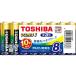  Toshiba щелочь батарейка щелочь 1 одиночный 3 8шт.@LR6AN 8MP