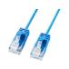 [ ваш заказ ] Sanwa Supply категория 6A первоклассный LAN кабель голубой 1m KB-SL6A-01BL