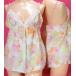 [SANEI] градация цветок короткий slip . tap pants. комплект 