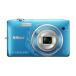 Nikon цифровая камера COOLPIX S3500 оптика 7 кратный zoom разрешающая способность 2005 десять тысяч пикселей olientaru голубой S3500DBL