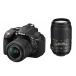 Nikon цифровой однообъективный зеркальный камера D5300 двойной zoom комплект черный 2400 десять тысяч пикселей 3.2 жидкокристаллический D5300WZBK