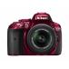 Nikon цифровой однообъективный зеркальный камера D5300 18-55mm VR II линзы комплект красный 2400 десять тысяч пикселей 3.2 жидкокристаллический D5300LK18-5