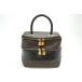  Celine Vintage Macadam vanity ручная сумочка сумка Trio mf Logo Gold металлические принадлежности PVC кожа чай Brown CELINE 6961h