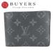  б/у Louis * Vuitton . inserting porutofoiyu*myuruti тянуть M62294 монограмма Eclipse черный мелкие вещи складывающийся пополам мужской мужчина 
