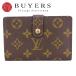  б/у Louis * Vuitton двойной бумажник porutomonebie vi enowaM61663 монограмма Brown камыш . обычно используя мелкие вещи женский женщина 