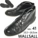  wall подошва /WALLSALL* натуральная кожа / Goodyear производства закон / ботинки чукка [41/25.5-26.0-26.5/ чёрный ] бизнес обувь /Leather/shoes/boots*bA-057