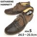  Katharine Hamnett /KATHARINE HAMNETT* натуральная кожа / чукка / короткие сапоги [S(24.5-26.0/ чай /brown] обувь / ручная работа /Leather/shoes*bA-067
