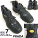 PRADA/ Prada * Vibram подошва / походная обувь / - ikatto спортивные туфли / короткие сапоги [7/25.5-26.0/black/ чёрный ]Shoes/trainers*bD082