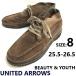 B&amp;Y UNITED ARROWS/ United Arrows * замша / ботинки чукка [8/26.0/brown/ чай ] мокасины /Leather/boots/sneakers/Shoes*bJ-197