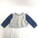 Familiar[ Familia ] длинный рукав tops / рубашка / кардиган [ baby 70/ синий серия /blue] окантовка рисунок / рубашка /Tops/Shirt*BJ075-i