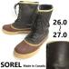 80s-90s?/ Canada производства /Vintage*SOREL/soreru* -слойный толщина натуральная кожа использование / кожа боты [26.0-26.5-27.0 степень /brown/ чай ]Leather/Boots/*bWB110-7