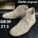  Clarks /Clarks Originals* натуральная кожа / замша кожа / desert boots [size:9F/27.5 степень / бежевый ] блинчики подошва /Boots*bWB96-32