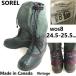 80s-90s/ Canada производства Vintage *SOREL/soreru* длинный длина / внутренний есть боты [WOS8/24.5-25.0-25.5/green/ зеленый серия ]Boots/Shoes*bWB98-31