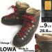 70s-80s?/Vintage Германия производства * Rover /LOWA* натуральная кожа / кожа / треккинг ботинки / обувь [9.5/28.0/ чай ] снежные горы / -слойный альпинизм обувь /Boots/shoes*bZ-222