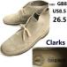 Clarks/ Clarks * блинчики подошва / замша натуральная кожа / desert boots [8/26.5/beige/ бежевый ]wala Be / чукка /boots/Shoes*pZ-190