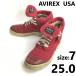 AVIREX USA/ Avirex * короткие сапоги / - ikatto спортивные туфли [size:7/25.0/red/ красный ] обувь /boots/sneakers/Shoes/trainers*sF-110