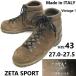  Италия производства /Vintage*ZETA SPORT/ze-ta спорт * -слойный толщина натуральная кожа / треккинг ботинки / альпинизм обувь [43/27.0-27.5/ чай ]Leather/Boots/shoes*sWB112-11