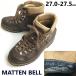 90s?/Vintage*Matten Bell/ma тонн bell /IBS Ishii * треккинг ботинки / -слойный альпинизм обувь [27.0-27.5/ чай ] Vibram подошва /Boots/Shoes*sWB122-10