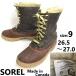  Canada производства /Vintage*SOREL/soreru* натуральная кожа использование / высококлассный боты [9/27.0/ чай ] внутренний ботинки имеется /winter/Boots/Shoes*sWB122-6