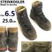  Австрия производства /Vintage*STEINKOGLER* -слойный толщина натуральная кожа / mountain / треккинг ботинки / обувь альпинизм обувь [6.5/25.0/ чай ]Boots/Shoes*sWB123-4