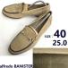 alfredo BANISTER/ Alfredo Bannister * type вдавлено ./ bit мокасины / Loafer [40/25.0/ бежевый ] платье обувь /Leather/shoes*sB-126