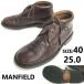  Англия знаменитая школа *MANFIELD/ man поле * работник ручная работа / натуральная кожа / ботинки чукка ботинки [40/25.0/brown/ чай ]Leather/Boots/shoes*sWB91-36
