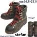 60s-70s? Австрия производства /Vintage* Stephen /stefan* снежные горы / -слойный альпинизм / треккинг / mountain ботинки [26.5-27.0-27.5/ чай ] Vibram *sZ-215
