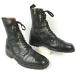  померить замена OK!CESARE PACIOTTI/ che The re Pachi .ti Италия производства Vintage Zip есть средний ботинки size10 27.5-28.0-28.5 степень ( чёрный ).WA175