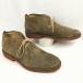 70s-80s? Англия производства Vintage*Loake/ low k ботинки чукка size8 26.5 степень ( Brown / чай /BROWN) замша /men's труба No.WZD-171