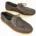  померить замена OK!Paraboot/ Paraboot size27.0-27.5-28.0 степень deck shoes / кожа обувь темно-коричневый / чай )/men's труба No.WZD-189