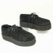 T.U.K size24.5-25.0 UK6 Raver подошва ботинки крипер обувь ( чёрный /BLACK/ черный ) punk контри-рок /men's труба No.WZF-109