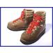 80s-90s примерно? Vintage *da - shu Thai n/DACHSTEIN* Vibram подошва / высококлассный натуральная кожа треккинг ботинки [38/23.5-24.0/ чай ] альпинизм обувь *X2@n94