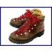 70s-80s примерно? Vintage /Vibram Roccia Block/3 уровень надпись Vibram подошва [5/23.5-24.0/. чай ] натуральная кожа треккинг ботинки / средний класс горы / альпинизм обувь *X3@Q89