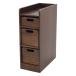  мужской Mac натуральное дерево . материал. легкий tray Wagon ширина 20cm 3 уровень Brown TRW-204056BR