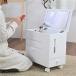  ящик для косметики cosme box примерно ширина 40cm low модель белый с роликами . compact макияж Wagon туалетный столик Wagon 