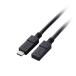 쥳 USB Type C Ĺ֥ 0.5m PD 60W ֥å USB3-ECC05BK