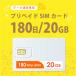 [ free shipping ] new product! 20GB/180 day plipeidoSIM card disposable SIM data communication exclusive use 4G/LTE correspondence short period use high capacity Japan domestic for docomo MVNO