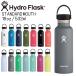  гидро flaskHydro Flask 18oz 532ml Standard Mouth нержавеющая сталь бутылка Stone