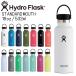  гидро flaskHydro Flask 18oz 532ml Standard Mouth нержавеющая сталь бутылка White