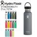  гидро flaskHydro Flask 21oz 621ml Standard Mouth нержавеющая сталь бутылка Stone