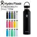  гидро flaskHydro Flask 24oz 709ml Standard Mouth нержавеющая сталь бутылка Black