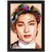 BTS RMa-ru M искусство постер + рама комплект чёрный (24X33cm) пуленепробиваемый подросток . van язык . постер 