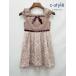 E489 [ не использовался товар ] Shirley Temple Shirley Temple One-piece 130 розовый лента Kids девочка | *