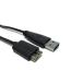 USB3.0 кабель (MicroB чёрный )0.47m(2 шт. комплект ) [MicroUSB жесткий диск кабель установленный снаружи жесткий диск кабель установленный снаружи HDD кабель ]