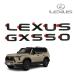 US Lexus оригинальный LEXUS GX550. мир 6 год 6 месяц - действующий задний эмблема задняя торцевая дверь торцевая дверь эмблема фортепьяно черный двусторонний лента over Ray 