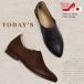  натуральная кожа туфли без застежки повседневная обувь плоская обувь женский сделано в Японии телячья кожа кожа чёрный Today's[FOO-FT-2418]